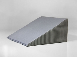 Medical Foam Body Wedge - Gray Striped Cover