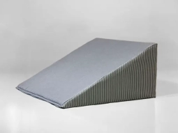 Medical Foam Body Wedge - Gray Striped Cover