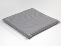 Lux-HQ Eggcrate Chair Pad - Gray and White Cover