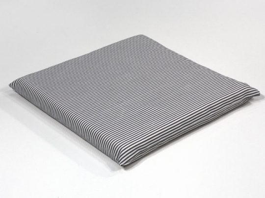 Latex Foam Chair Pad 19x19x2 Gray White Cover